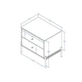 thumbnail image 3 of Jasper Full Extension Drawer Nightstand Gloss (Set of 2), 3 of 10