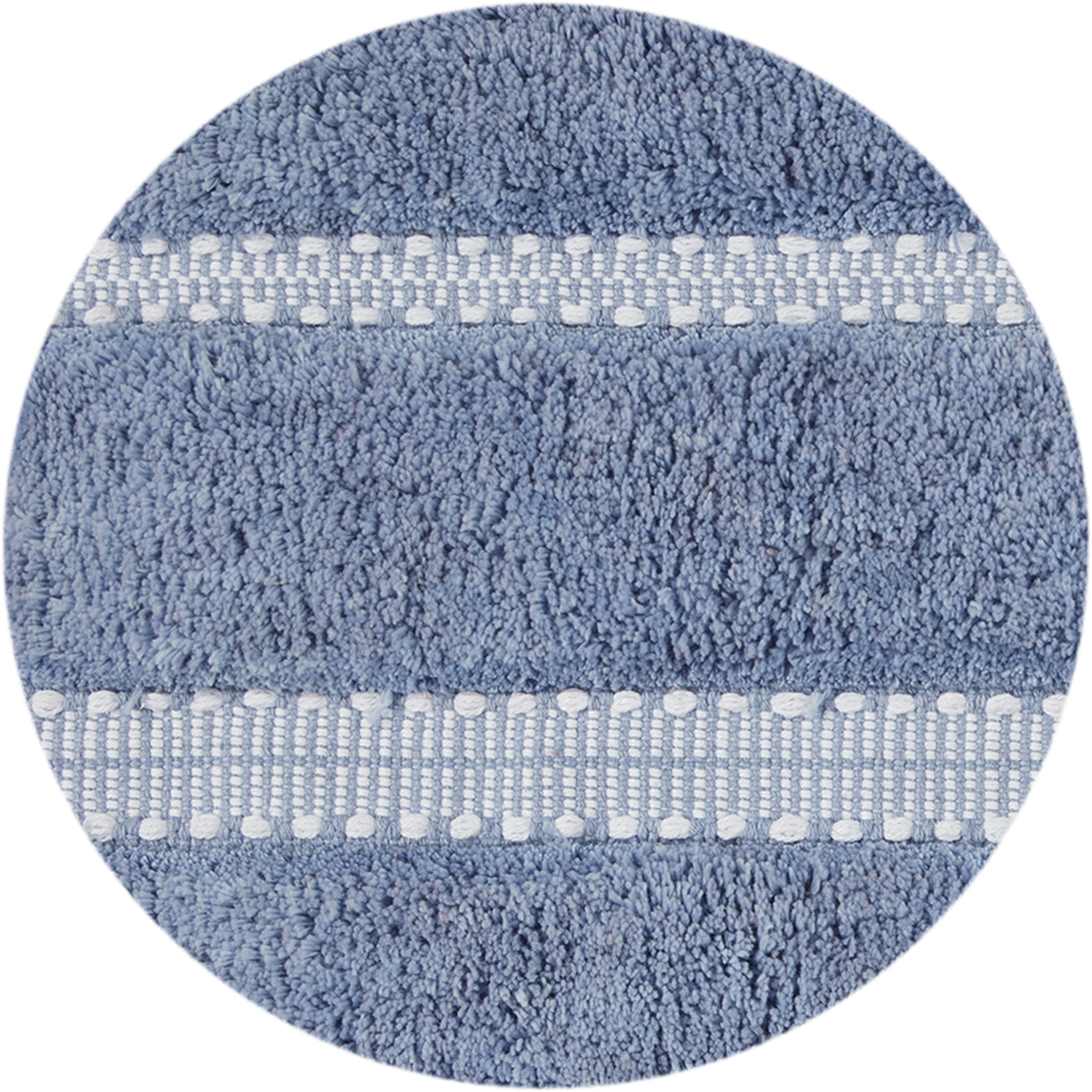 Better Homes & Gardens Atlas Stripe 2 Piece Bath Rug Set, Blue Silver, 17" x 24" & 20" x 30"