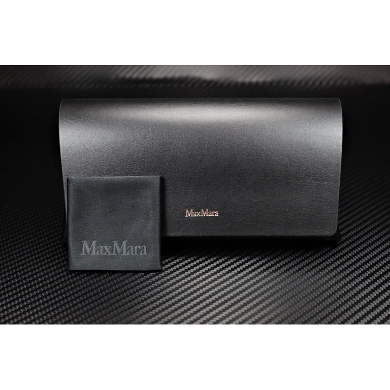 MaxMara MM0010 01A Shiny Black Smoke Plastic 55 mm Women display picture 1