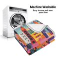 thumbnail image 5 of Yayeee Throw Blanket for Couch Soft Warm 50" x 60" Sofa Chair Bed Decoration, Art Buildings, 5 of 7