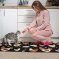 thumbnail image 3 of Rooster and Sun Black Pattern Anti Fatigue Kitchen Rugs Set Of 2, Non Slip Washable Decorative Floor Mats for Kitchen Sink Laundry, 17"x30" and 17"x47", 3 of 6