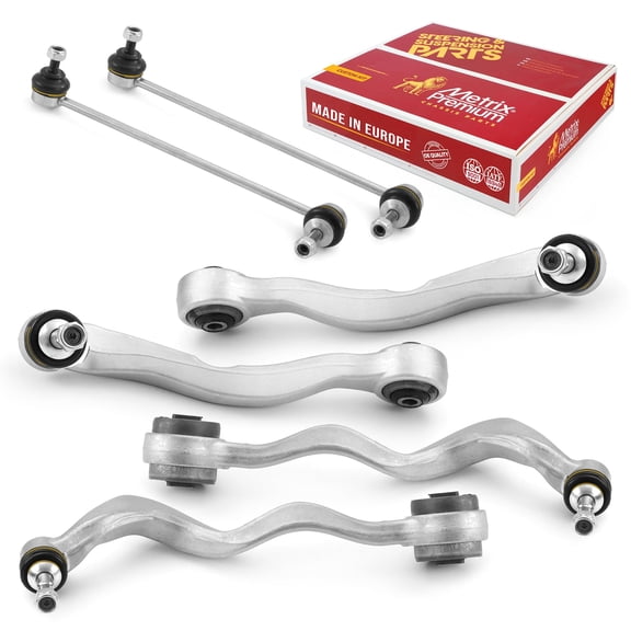 Metrix Premium Chassis Parts - 6 PC Front End Suspension Kit Fits 04-07 BMW 525i, 08-10 528i, 04-07 530i, 08-10 535i, 06-10 M5, K750027 K750028, RK620123, RK620124, RK620125, RK620126