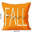 thumbnail image 3 of PiGOGI Orange Thanksgiving Pillow Covers Fall Throw Pillow Cases Orange Cushion Covers Soft Home Decor for Sofa Bedroom Polyester, 3 of 7