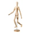 thumbnail image 4 of Modelo de títere humano articulado móvil, modelo de mano de madera, pintura artística, adornos de madera, boceto para niños, exhibición, 4 of 5