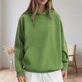 thumbnail image 4 of Heavyweight Hoodies for Women 2025 Fall Winter Long Sleeve Drop Shoulder Hooded Sweatshirt with Pockets Pullover Tops, 4 of 8