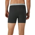 thumbnail image 4 of Hanes Men's Black/Grey Boxer Briefs, 3 Pack, 4 of 10