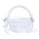 thumbnail image 2 of Elegant Large Wedding Flower Girl Basket with Lace Decorated, 2 of 4