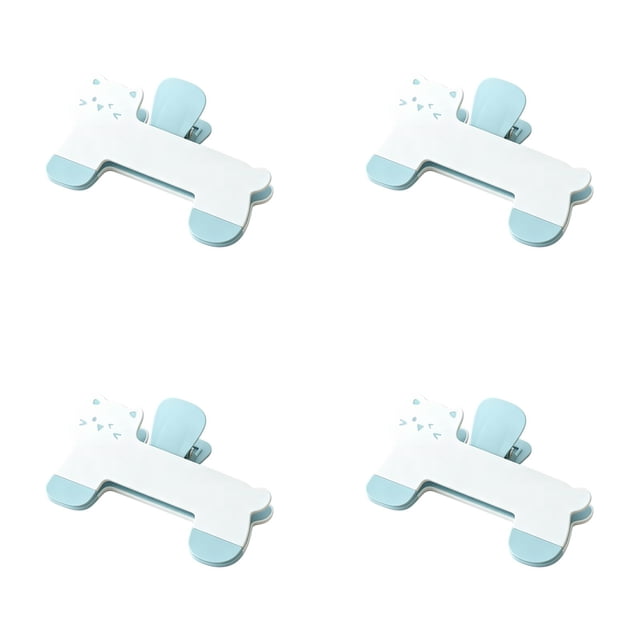 4Pc Cat Page Clips Cat Page Clips Plastic For Office Desk Textbook (E)