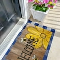 thumbnail image 6 of Spring Summer Door Mat,Bee Happy Sunflower Indoor Outdoor Non-Slip Doormat,Entryway Front Porch Farmhouse Spring Welcome Door Mat Colorful for Entrance Decor,30" x 17", 6 of 6