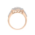 thumbnail image 2 of KATARINA Diamond Cluster Engagement Ring in 14K Rose Gold (3/4 cttw, I-J, I1-I2) (Size-5.5), 2 of 3