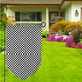 thumbnail image 2 of Black Checkered Garden Flag Double Sided Small Flag Yard Home Decorative Flags Banner 12.5 x 18 Inch Fillet, 2 of 7