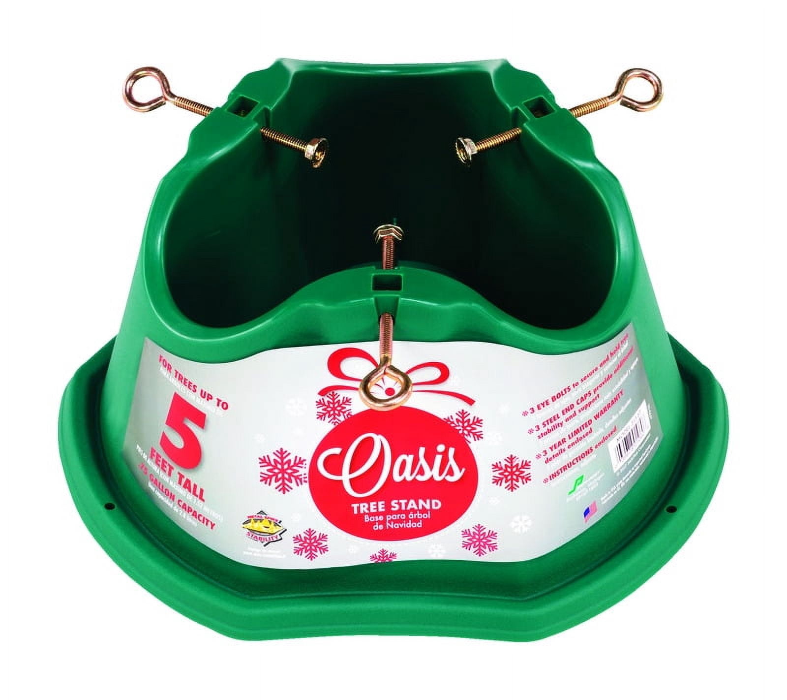 Oasis 313-ST Real Christmas Tree Stand with Water Reservoir Base