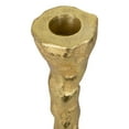thumbnail image 5 of Northlight Slim Textured Metal Taper Holders with Lily Pad Base - 16" - Gold - Set of 2, 5 of 6