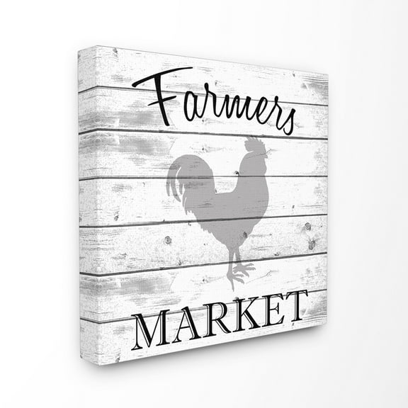 The Stupell Home Decor Collection Farmers Market Rooster Wall Art