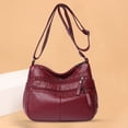 thumbnail image 2 of Fukaraa Women PU Leather Crossbody Bag Multi Pocket Waterproof Messenger Purse, 2 of 2