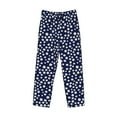 thumbnail image 6 of Uemuo Daisies Flowers Pattern Men's Wide Leg Palazzo Lounge Pants with Pockets Light Weight Loose Comfy Casual Pajama Pants-X-Large, 6 of 9
