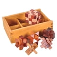 thumbnail image 2 of Juego de rompecabezas de madera VolksRose IQ Challenge de 6 piezas, 2 of 6
