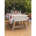 thumbnail image 3 of Outdoor Tablecloth with Umbrella Hole for Patio/Picnic/Party/Camping, 4th of July Waterproof Table Cloth Rectangle Table Cover Washable, Independence Day Star Rustic American (52"x 70"), 3 of 9