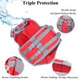 thumbnail image 4 of Chaleco salvavidas para perros VIVAGLORY, chaleco acuático de estilo deportivo, rojo, tamaño pequeño, 4 of 7