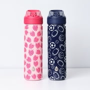 TAL Stainless Steel Ranger Water Bottle with Easy Sip Straw 26 fl oz, Sports Print