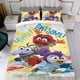 thumbnail image 4 of Bebés Muppet Conjunto de sábanas temático, trío de piezas, cómodo y amigable con la piel, diseño único, regalo de decoración para el hogar para familiares, amigos y fans, 90 cm * 190 cm, 4 of 6