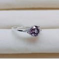 thumbnail image 1 of Alexandrite Ring, 925 Sterling Silver Ring Color Change Stone Ring, Round Cut Alexandrite Ring, Ring for Gift, 1 of 3