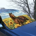 thumbnail image 3 of FORUDESIGNS Horse Sunflower Print Car Windshield Cover for Ice and Snow, Auto Frost Removal Wiper Protector, All Weather Waterproof Sunshade Snow Cover Fits Most SUVs Trucks, 3 of 6