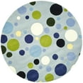 thumbnail image 4 of SAFAVIEH Soho Dots Polka Dots Wool Runner Rug, Blue/Multi, 2'6" x 12', 4 of 9