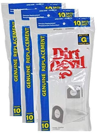3 Royal Dirt Devil Type G 3010347001 3010348001 3103075001 Hand Vac Vacuum Bags 
