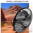 thumbnail image 2 of Filtro infrarrojo GREEN.L 67 mm IR 760 nm (R76) para lente de cámara, 2 of 7