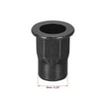 thumbnail image 3 of M6 Rivet Nuts, Thread Half Hexagonal Carbon Steel Zinc-Plated Flat Head Threaded Insert Nut Black 20 Pcs, 3 of 7