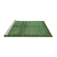 thumbnail image 2 of Ahgly Company Machine Washable Indoor Rectangle Oriental Turquoise Blue Industrial Area Rugs, 2' x 4', 2 of 4