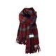 thumbnail image 4 of Bufanda cálida para mujer, tipo chal grande, ideal para el invierno. Bufanda gruesa de punto con estampado de cuadros azul, rojo y naranja. Manta cálida para el cuello con flecos. Suave y ligera. Uni, 4 of 4