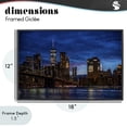 thumbnail image 4 of Stupell Industries Rustic Lodge Brooklyn Bridge at Night Black Framed Giclee Art, 18 x 12, by Tim West, 4 of 8