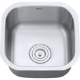 thumbnail image 4 of Ruvati 16 x 16 inch Bar Prep Sink Undermount 16 Gauge Stainless Steel, 4 of 13