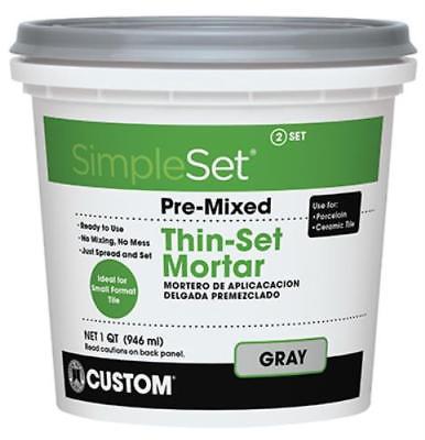 mortar thin pre mixed qt ceramic gray tile mix thinset custom building premixed gallon premium tiles hartville grout ac