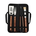 thumbnail image 1 of Utensilios Para Parrilla GIBSON Mango De Madera Con Bolsa 4 Pzas, 1 of 3