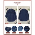 thumbnail image 7 of Chase Secret Women's Denim Jacket Boyfriend Long Sleeve Casual Distressed Jean Jacket with Pockets, 7 of 7
