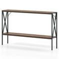 thumbnail image 1 of Costway Narrow Console Table 2-Tier Entryway Table with Storage 2 Support Bars Sofa Table, 1 of 10