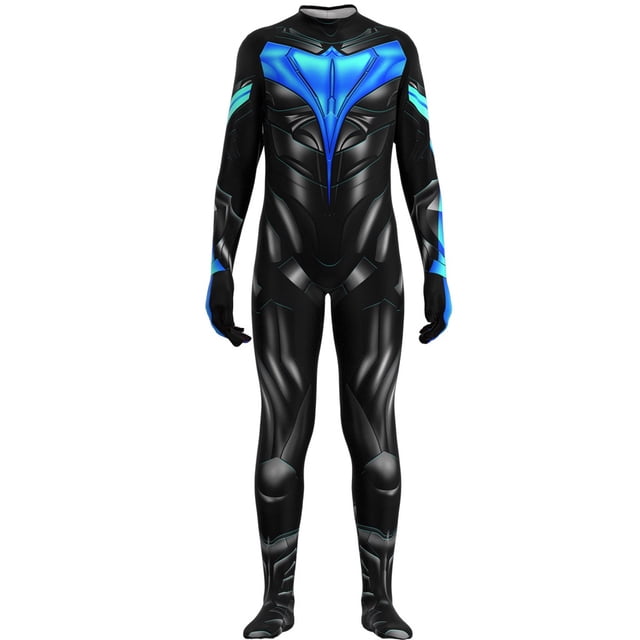 DC Titans 2 Nightwing Cosplay Disfraz De Halloween Body Set Adultos Y Niños