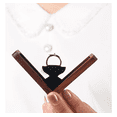 thumbnail image 4 of Caja Giratoria De Madera Nogal Para Anillos De Compromiso CAFE NEGRO, 4 of 5