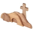 thumbnail image 2 of Decoración de escena de Pascua, decoración cruzada de tumba vacía de madera hecha a mano para fiesta, hogar, boda, 2 of 5