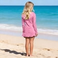 thumbnail image 6 of Posijego Girls Swim Cover-Up Kids Girls Long Sleeve Half Zipper Hoodie Swimsuit Cover-Up Little Girls Swimwear, 6 of 9