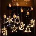 thumbnail image 4 of Luz LED de Navidad para decoración del hogar, lámpara colgante con ventosa de copo de nieve y Papá Noel, adornos para ventana, Año Nuevo, 2022, 2023, 4 of 4