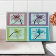 thumbnail image 2 of Floral Cutting Board, Delicate Abstract Style Colored Flowers in Square Frames Creative Image, Decorative Tempered Glass Cutting and Serving Board, in 3 Sizes, by Ambesonne, 2 of 5