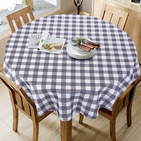 

Yesfashion Gingham Checkered Tablecloth Waterproof Washable Buffalo Plaid Tablecloth Premium Polyester Tablecloth Outdoor and Indoor