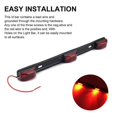 thumbnail image 4 of Clearance LED Light Bar 12V 9 LED Stainless Steel ID Marker Side Lights Led 3-Light LED Identification Lights for Truck Trailer, 4 of 5