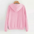 thumbnail image 4 of Atogsazn Women's Hearts Hoodies Oversized Valentine's Day Long Sleeve Sweatshirt with Hooded Tops Outfit 03-Pink M Fashion, 4 of 5