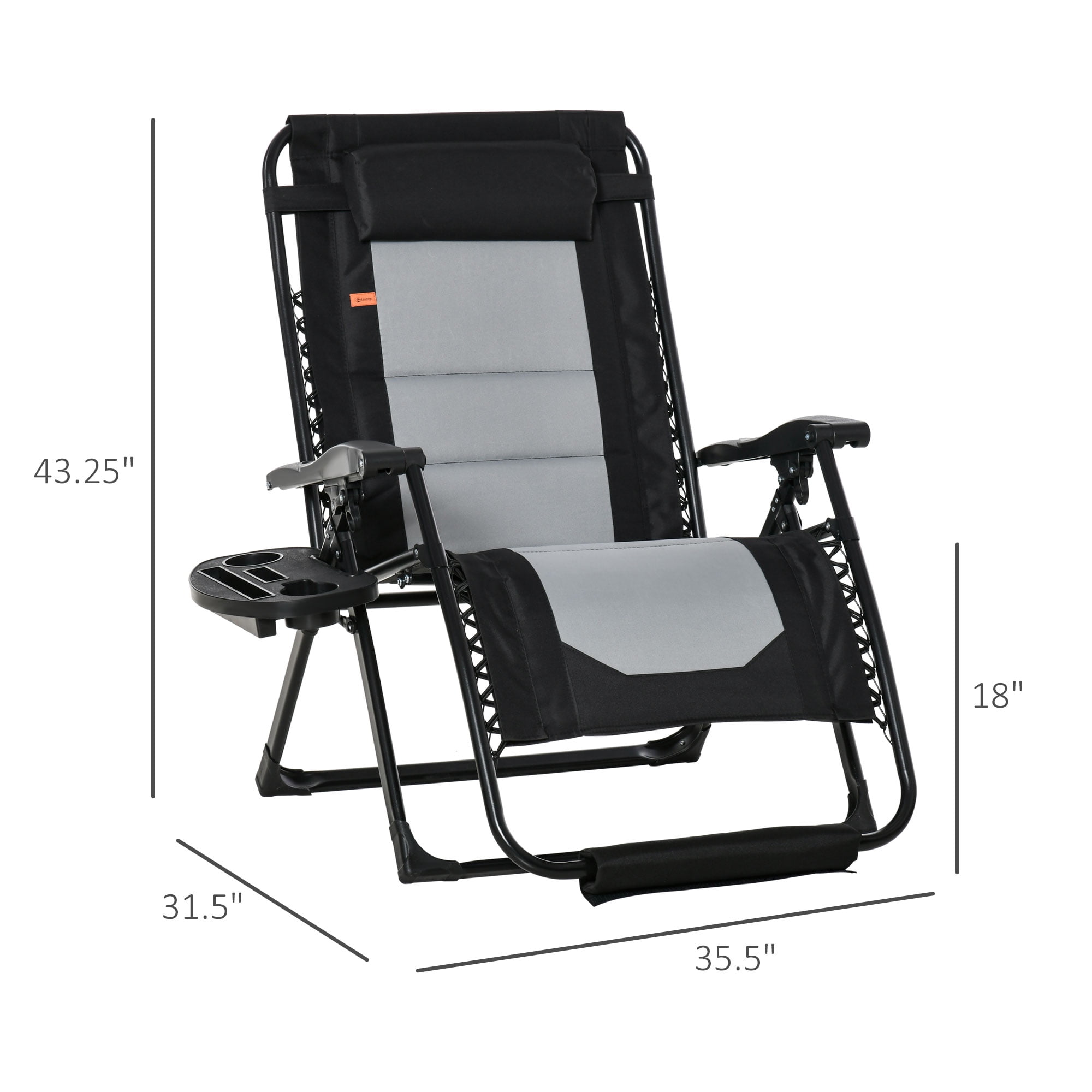 Buy Outsunny Zero Gravity Lounger Chair, Folding Reclining Patio Chair
