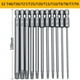 thumbnail image 1 of Juego de 11 puntas Torx hexagonales de seguridad de largo alcance para destornillador a prueba de manipulaciones, 1 of 5